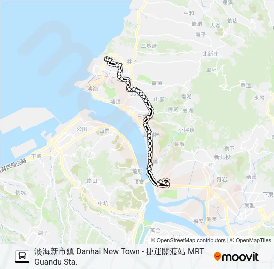 983 Bus Line Map