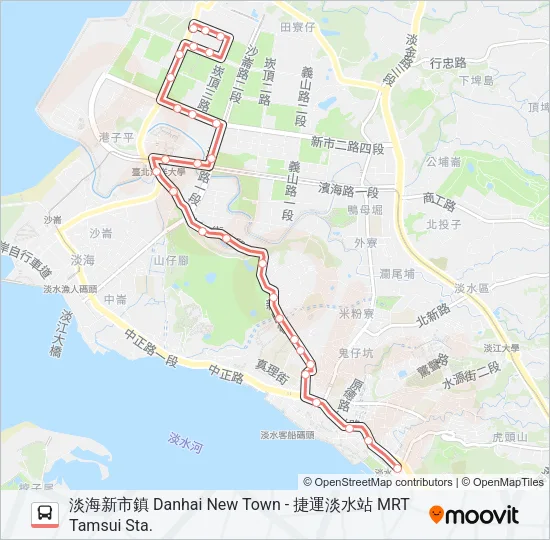 紅38 Bus Line Map