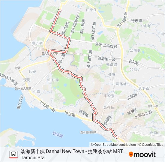 紅38 Bus Line Map