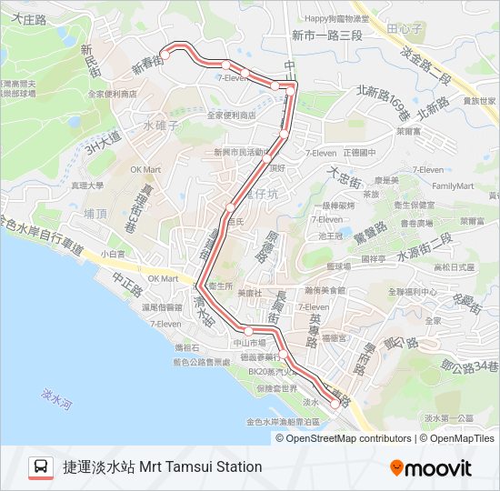 紅39 Bus Line Map