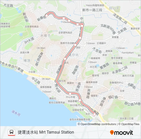 紅39 Bus Line Map