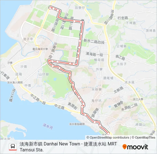 紅51 Bus Line Map
