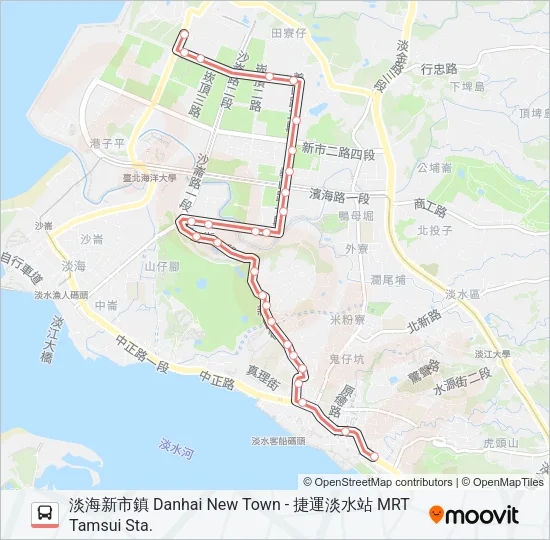 紅51 Bus Line Map