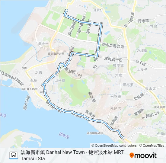 巴士藍海2的線路圖