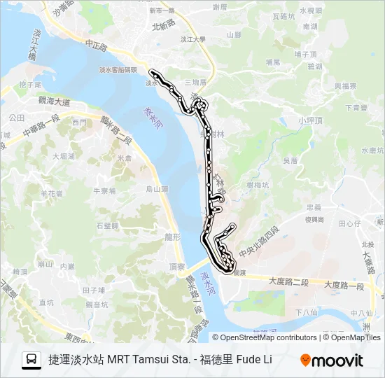 巴士837副的線路圖