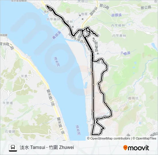 837區 Bus Line Map
