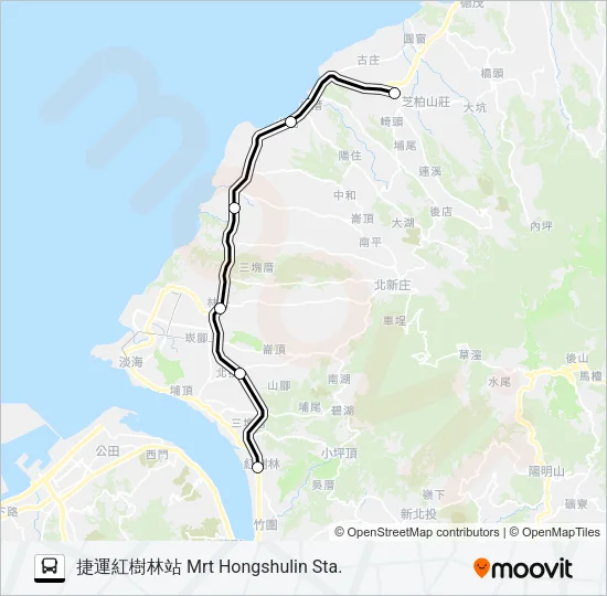 853跳蛙 Bus Line Map