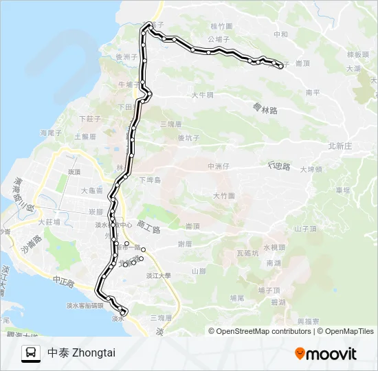 872經正德國中 Bus Line Map