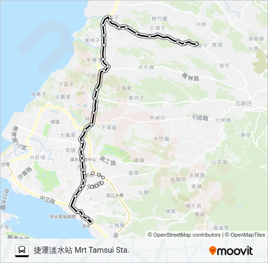872經正德國中 Bus Line Map