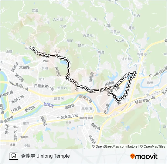 677 Bus Line Map