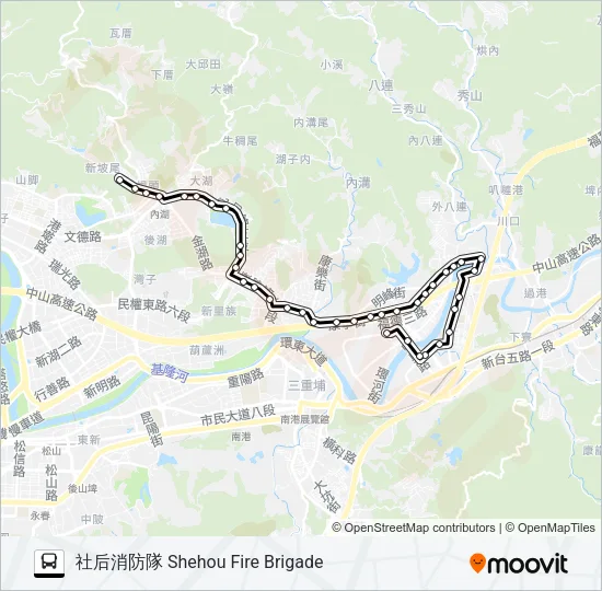 677 Bus Line Map