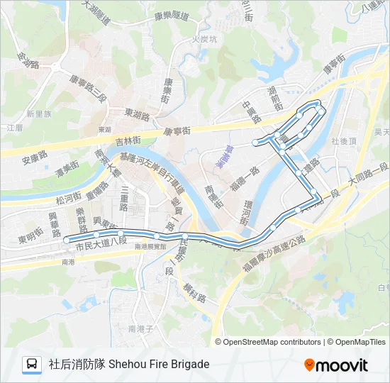 巴士藍21的線路圖