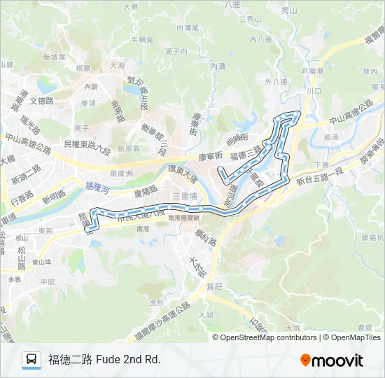 巴士藍23的線路圖