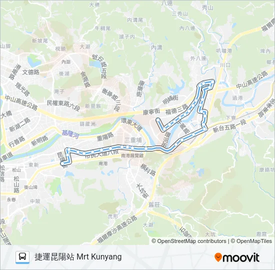 藍23 Bus Line Map