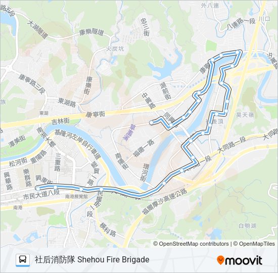 藍39 Bus Line Map