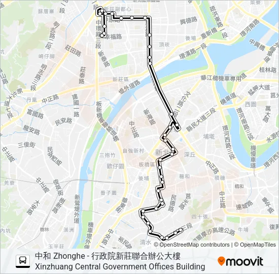 813區 Bus Line Map