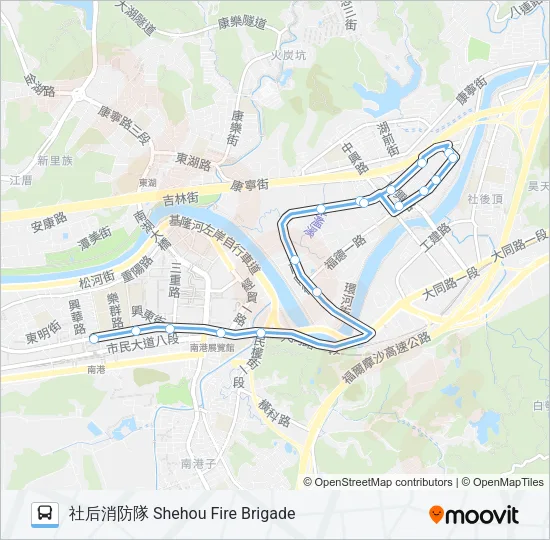 藍21副 Bus Line Map
