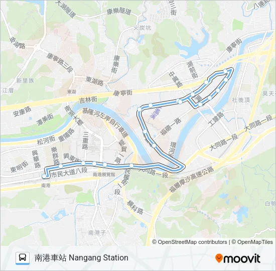 藍21副 Bus Line Map