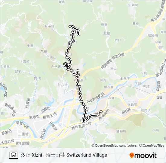 587 Bus Line Map