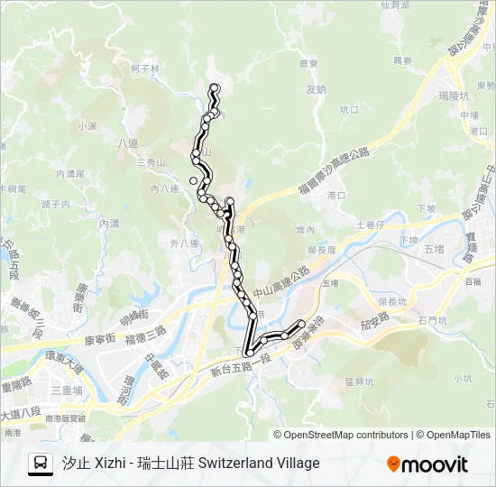 587 Bus Line Map