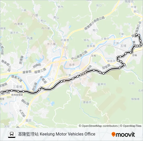 589 Bus Line Map