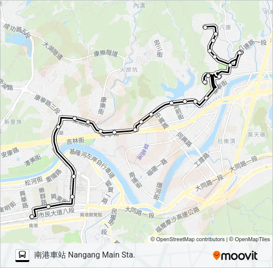 590 Bus Line Map