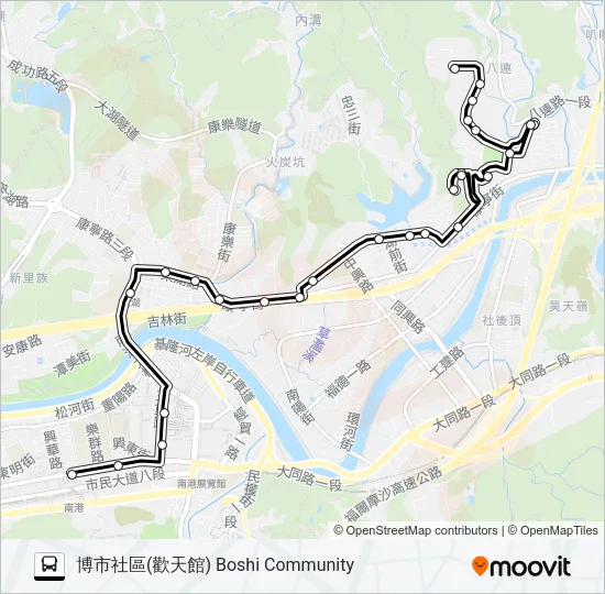 590 Bus Line Map