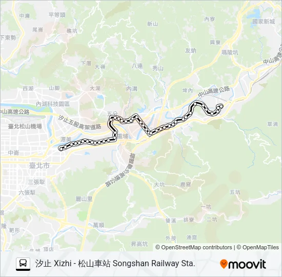 巴士629的線路圖
