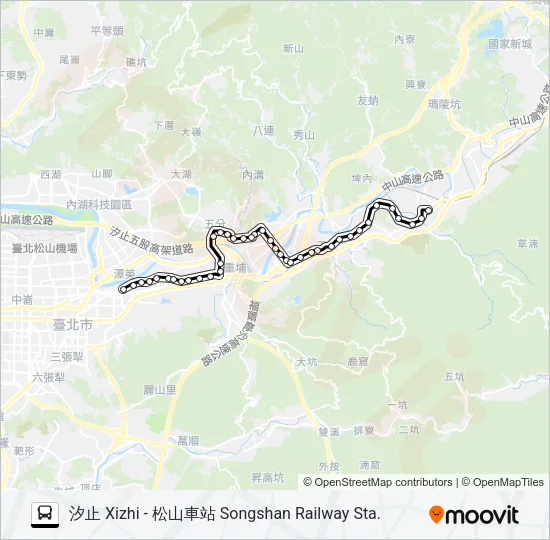 629 Bus Line Map