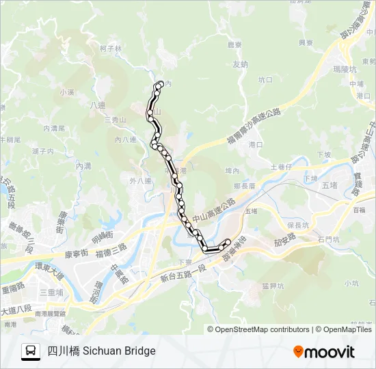 890 Bus Line Map