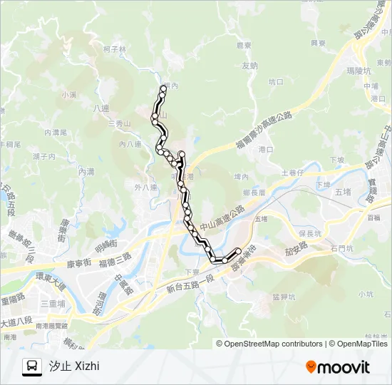 890 Bus Line Map