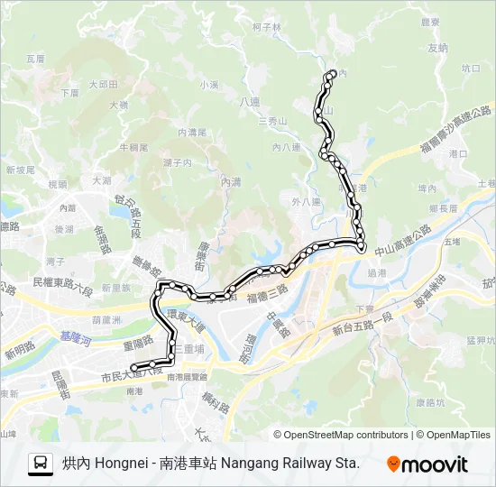 896 Bus Line Map