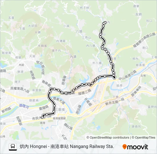 896 Bus Line Map