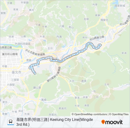 藍22 Bus Line Map