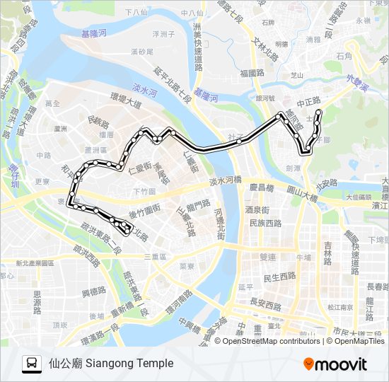 816 bus Line Map