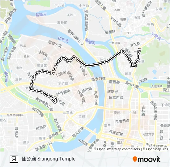 816 Bus Line Map
