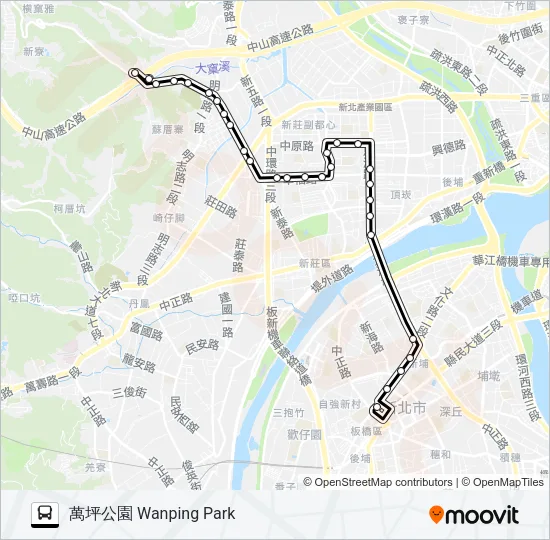 918區 Bus Line Map