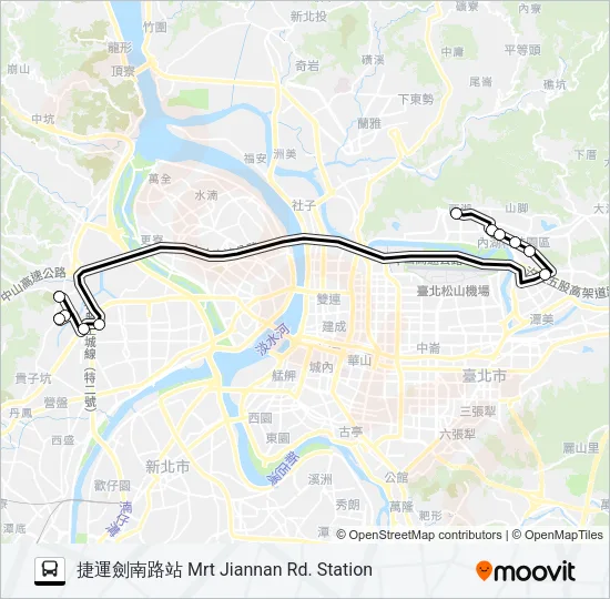 泰山-內湖去  Line Map