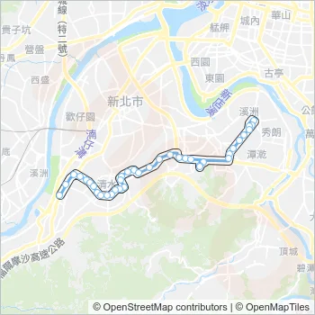藍41延和 Bus Line Map