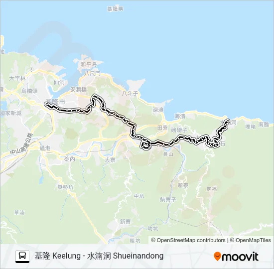 788去水湳洞 Bus Line Map