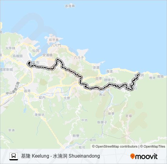 788去水湳洞 bus Line Map