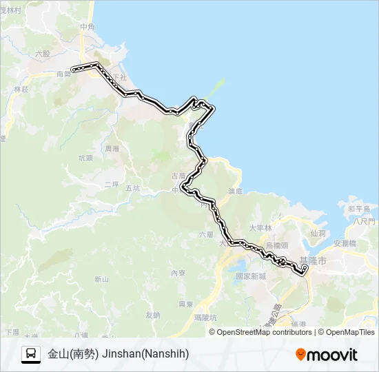 巴士790漁港金山(南勢)的線路圖