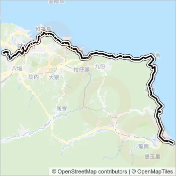 791經貢寮區衛生國家新城 Bus Line Map