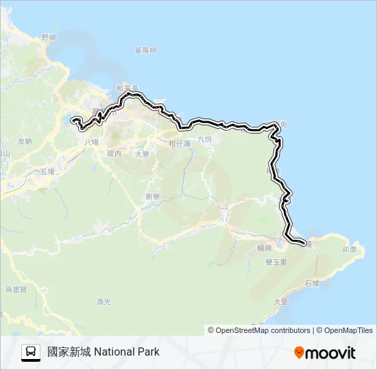 791經貢寮區衛生國家新城 Bus Line Map