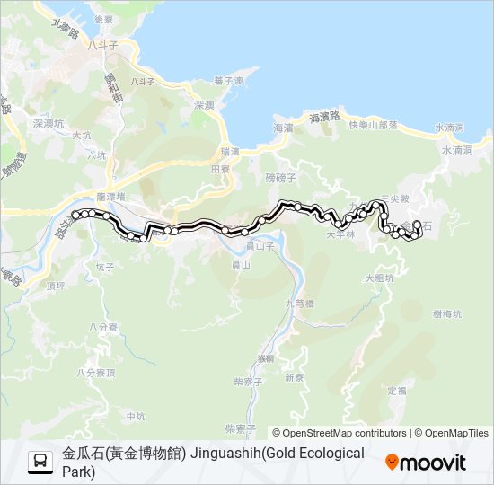 825瑞芳火車站(區民廣場) bus Line Map