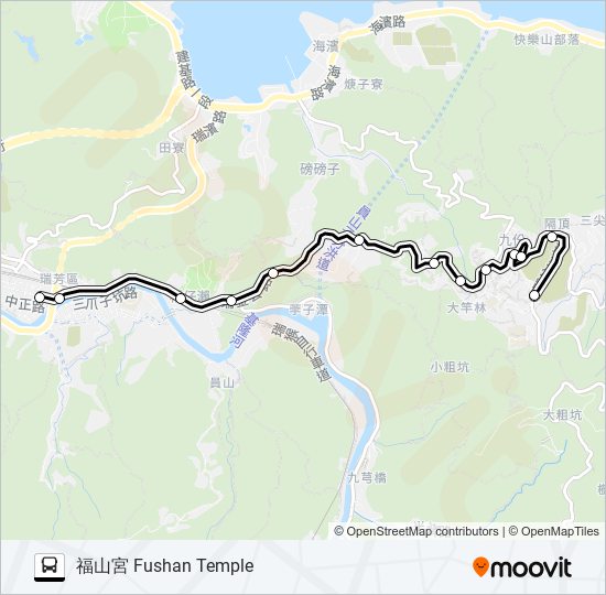 827瑞芳火車站(區民廣場) Bus Line Map