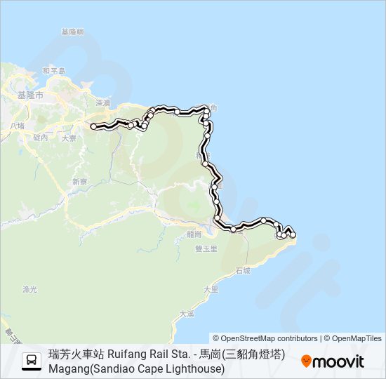 856瑞芳火車站(區民廣場) bus Line Map