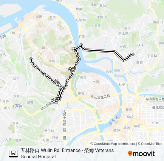 巴士583五林路口的線路圖
