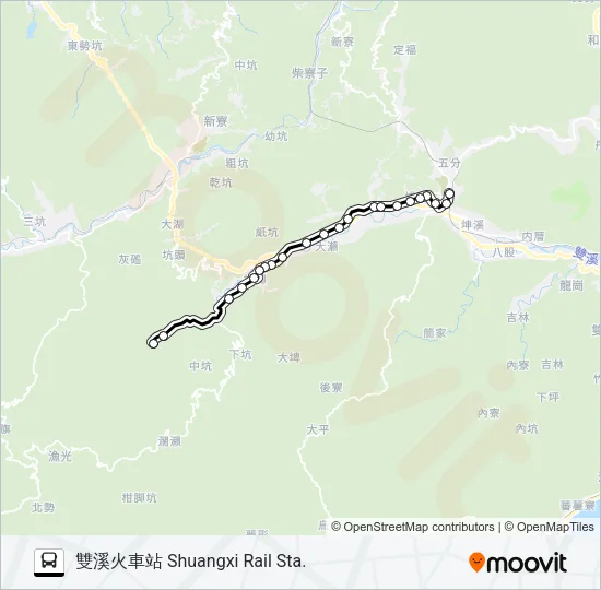 780雙溪火車站 Bus Line Map