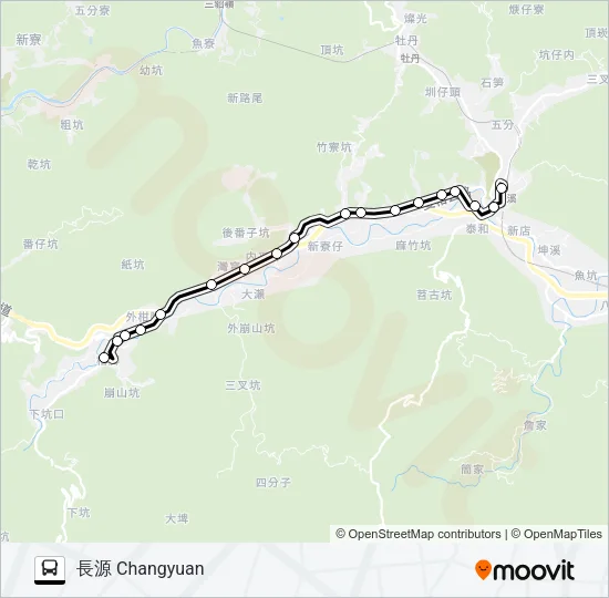 781雙溪火車站 Bus Line Map